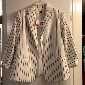 Anne Klein striped blazer